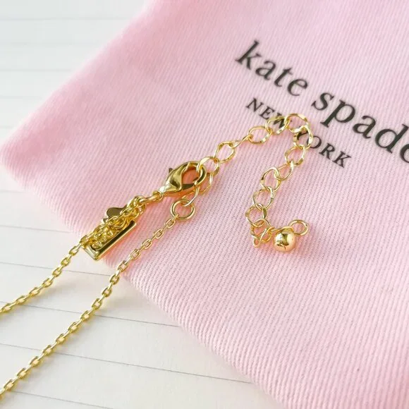 Picnic Perfect Strawberry Gold Pendant Necklace - Kate Spade - Picture 3 of 3